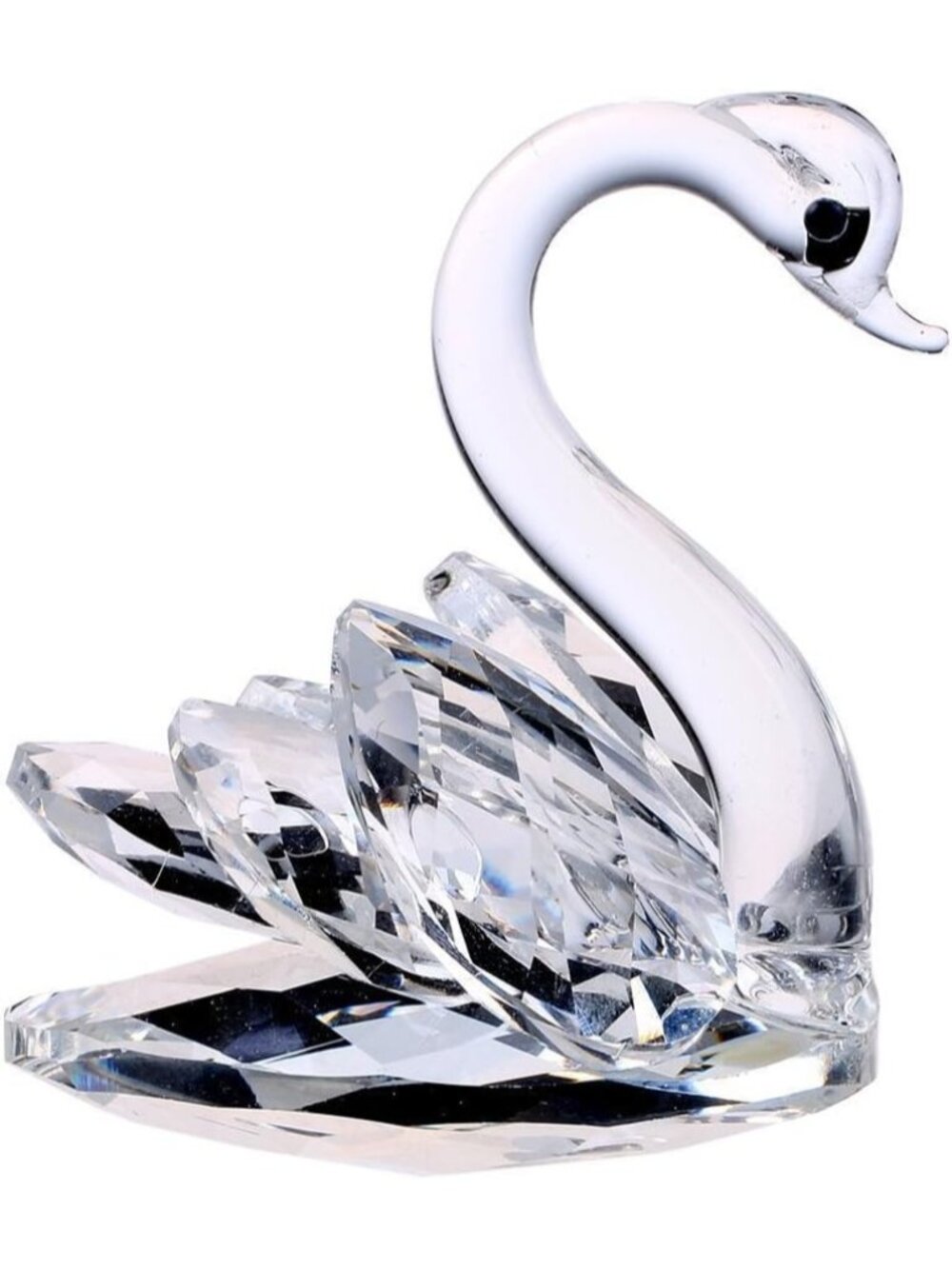 New Sparkle Crystal Swan Figurine Paperweight Table Centerpiece Decor